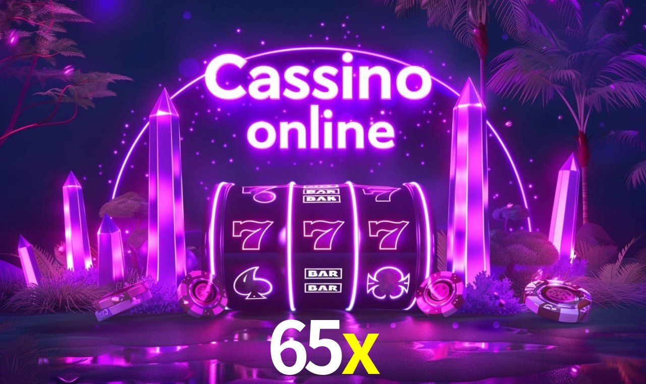 Imagem promocional da 65x mostrando a plataforma e suas vantagens